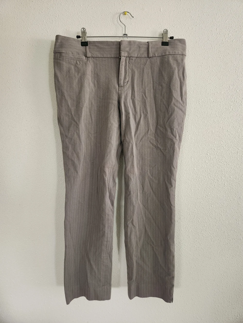 Banana Republic Sloan Light Gray Pinstripe Dress Pants